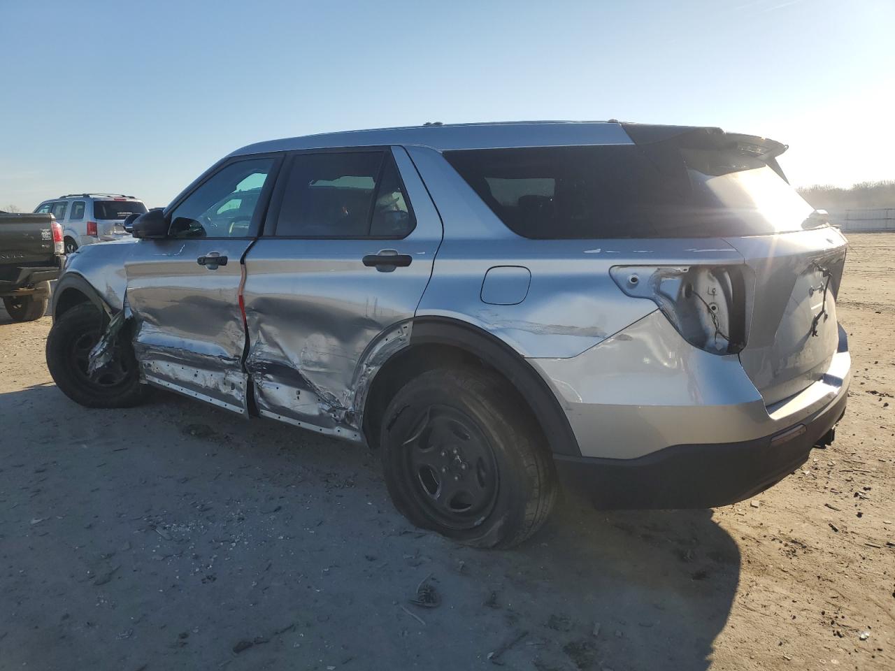 2021 Ford Explorer VIN 1FM5K8AC8MNA17575 Copart auction photo, side / rear end damage thumbnail 2