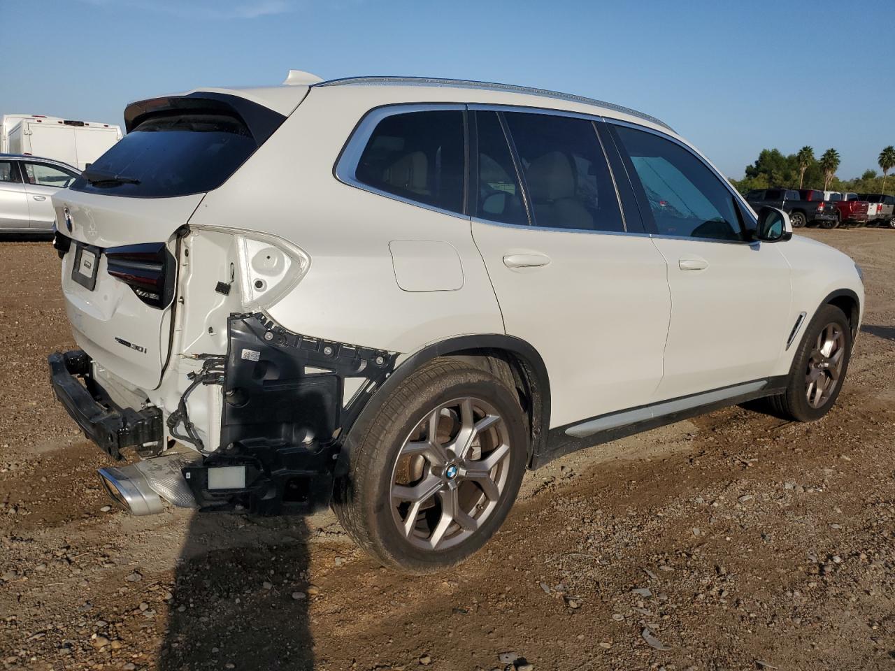 2022 BMW X3 VIN 5UX43DP01N9N29433 Copart auction photo, rear end / minor dent/scratches damage thumbnail 3