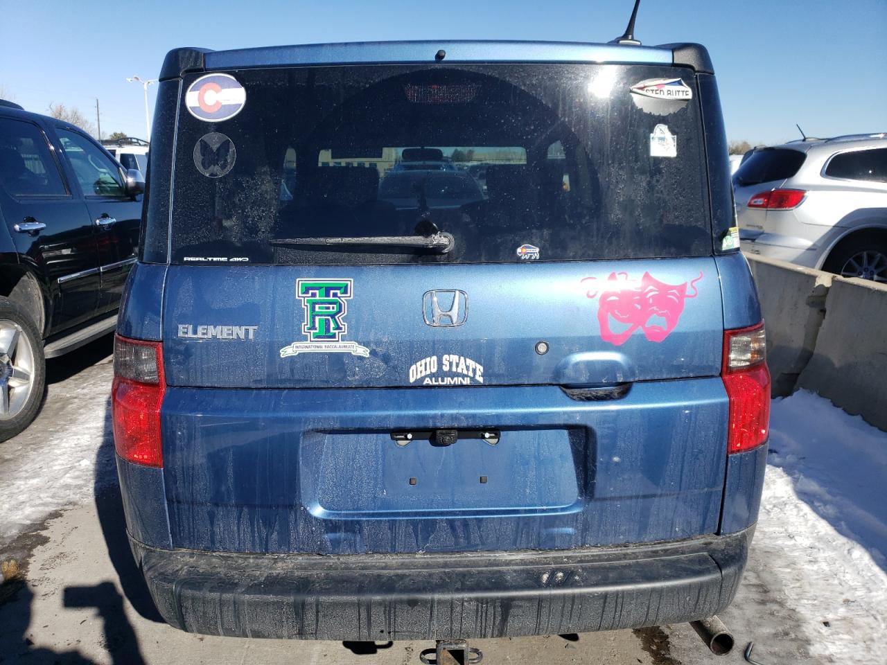 2007 Honda Element VIN 5J6YH28767L013539 Copart auction photo, front end / hail damage thumbnail 6