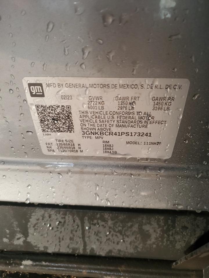 2023 Chevrolet Blazer VIN 3GNKBCR41PS173241 Copart auction photo, front end damage thumbnail 14