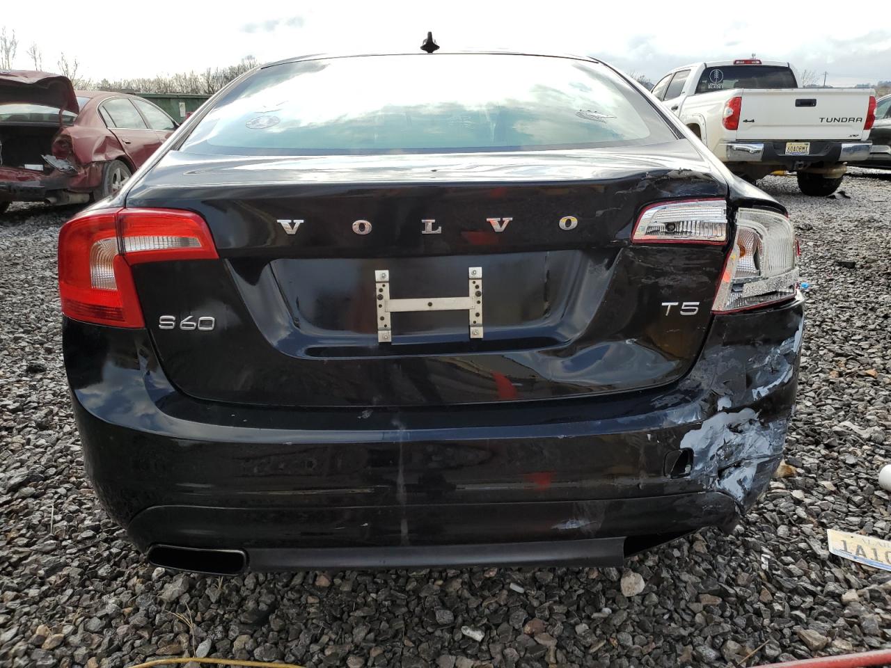 2016 Volvo S60 VIN YV126MFK7G2404820 Copart auction photo, rear end damage thumbnail 6