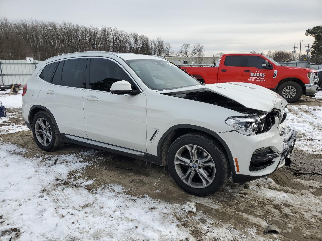 2021 BMW X3 VIN 5UXTY5C00M9F46394 Copart auction photo, front end damage thumbnail 4