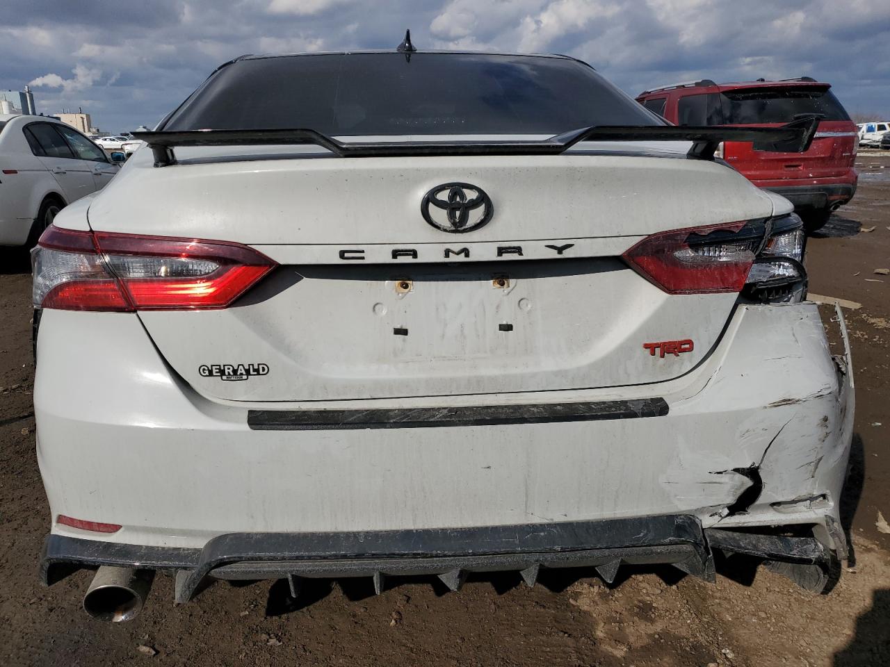 2021 Toyota Camry VIN 4T1KZ1AK0MU056017 Copart auction photo, front end / rear end damage thumbnail 6