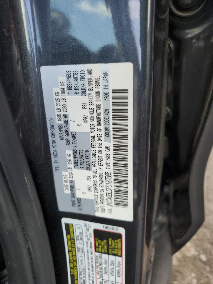 2015 Mazda 5 VIN JM1CW2BL0F0187585 Copart auction photo, front end / mechanical damage thumbnail 13