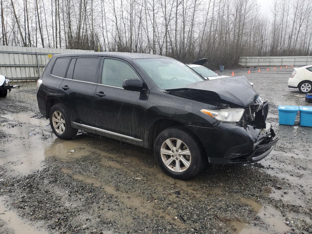 2012 Toyota Highlander VIN 5TDBK3EH7CS122472 Copart auction photo, front end damage thumbnail 4