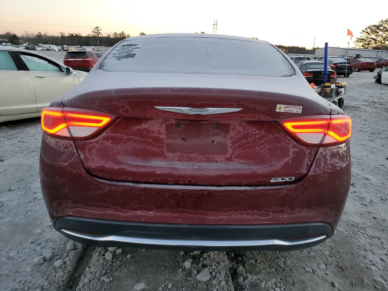 2015 Chrysler 200 VIN 1C3CCCAB4FN753133 Copart auction photo, front end / side damage thumbnail 6