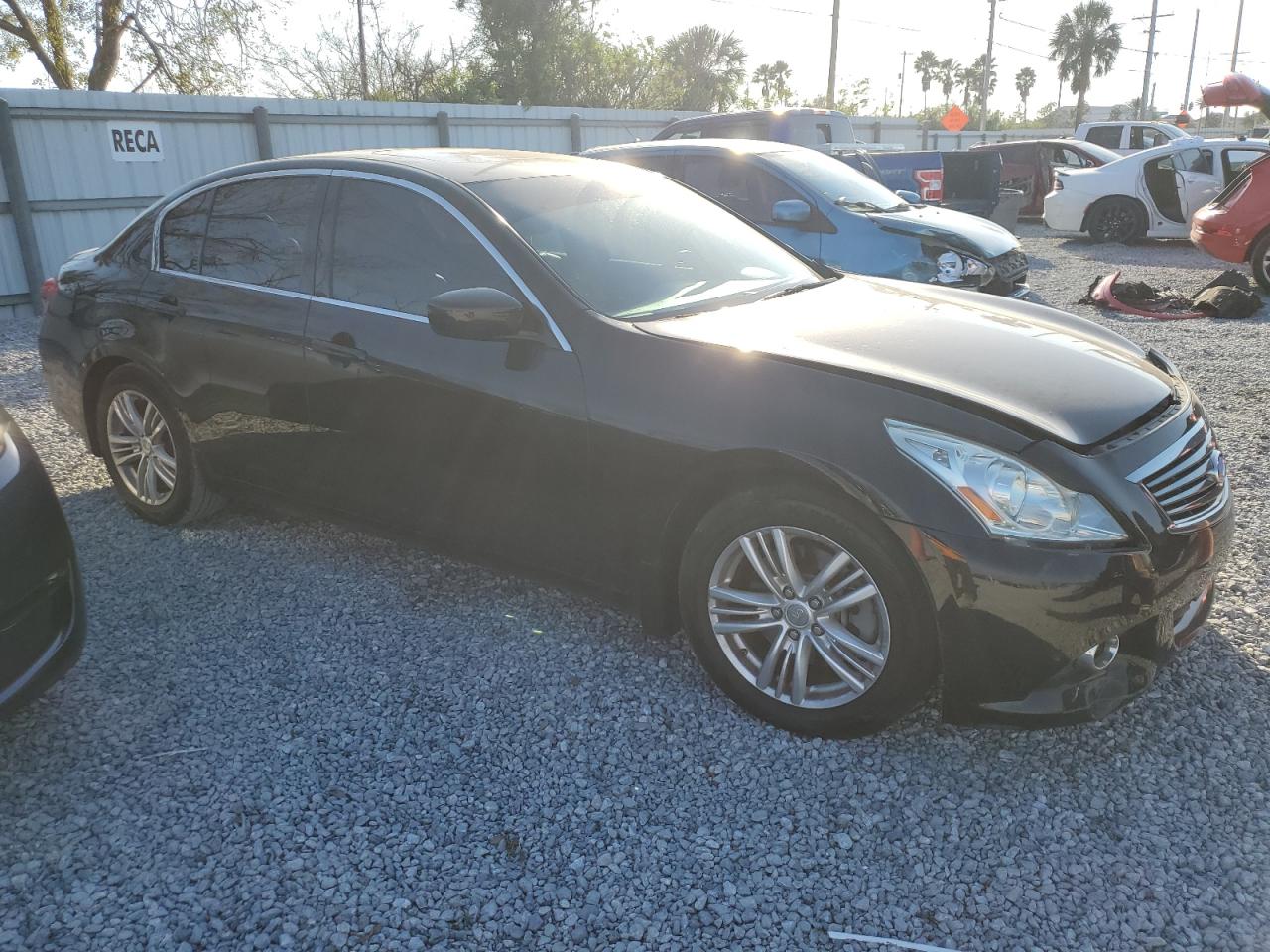 2011 Infiniti G VIN JN1CV6AP0BM510389 Copart auction photo, front end damage thumbnail 4