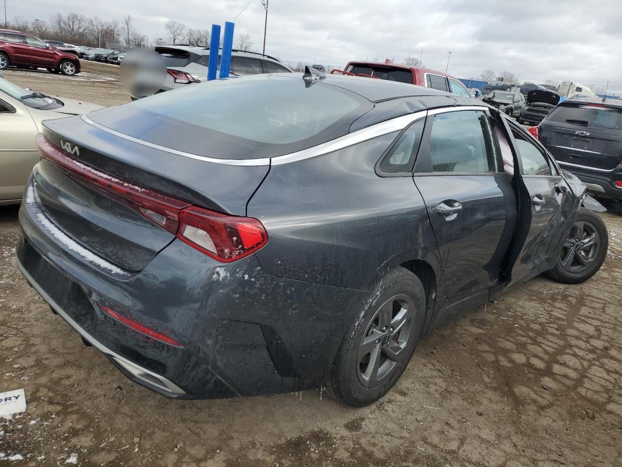 2022 KIA K5 VIN 5XXG14J20NG123161 Copart auction photo, rollover damage thumbnail 3