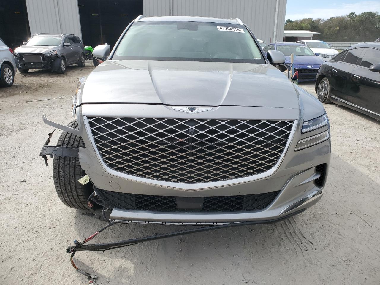 2021 Genesis Gv80 VIN KMUHCESC8MU064202 Copart auction photo, front end / minor dent/scratches damage thumbnail 5