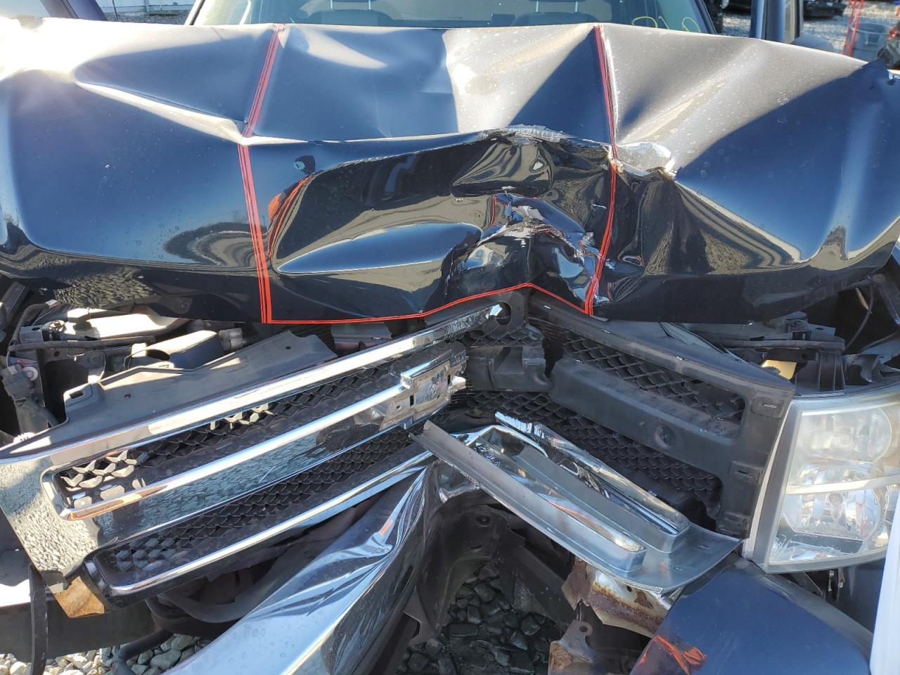 2008 Chevrolet Silverado VIN 1GCEK14X48Z185464 Copart auction photo, front end damage thumbnail 13