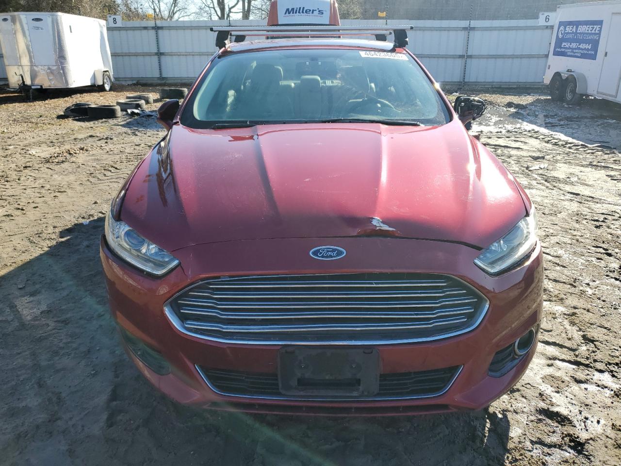 2015 Ford Fusion VIN 3FA6P0SU7FR226525 Copart auction photo, rear end / front end damage thumbnail 5