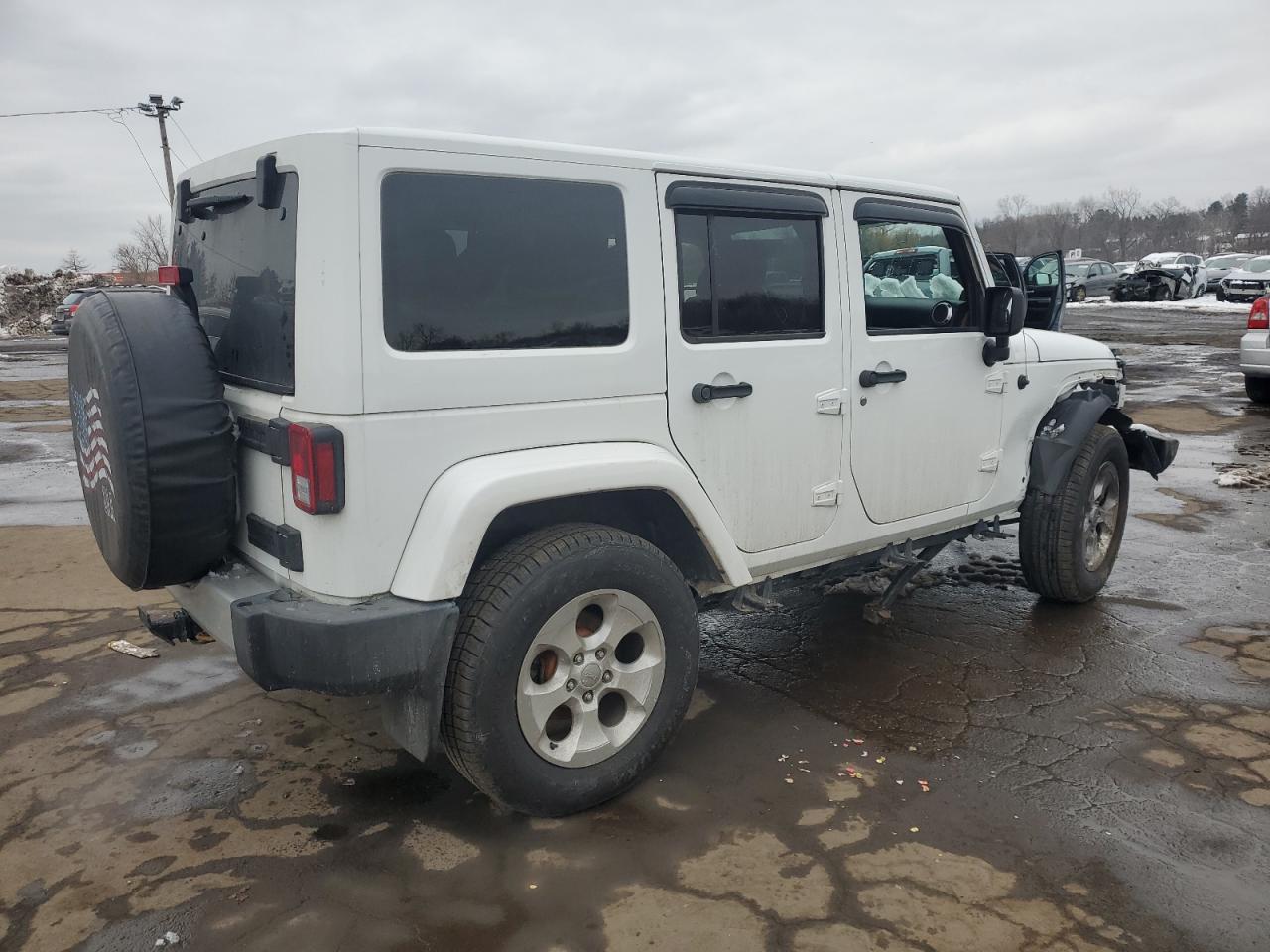 2014 Jeep Wrangler VIN 1C4HJWEG8EL179953 Copart auction photo, front end damage thumbnail 3