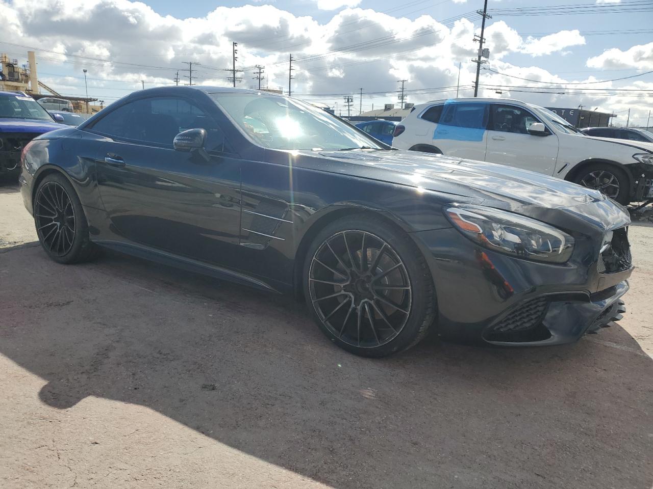 2017 Mercedes-Benz SL-klasse VIN WDDJK6GA7HF047718 Copart auction photo, all over damage thumbnail 4