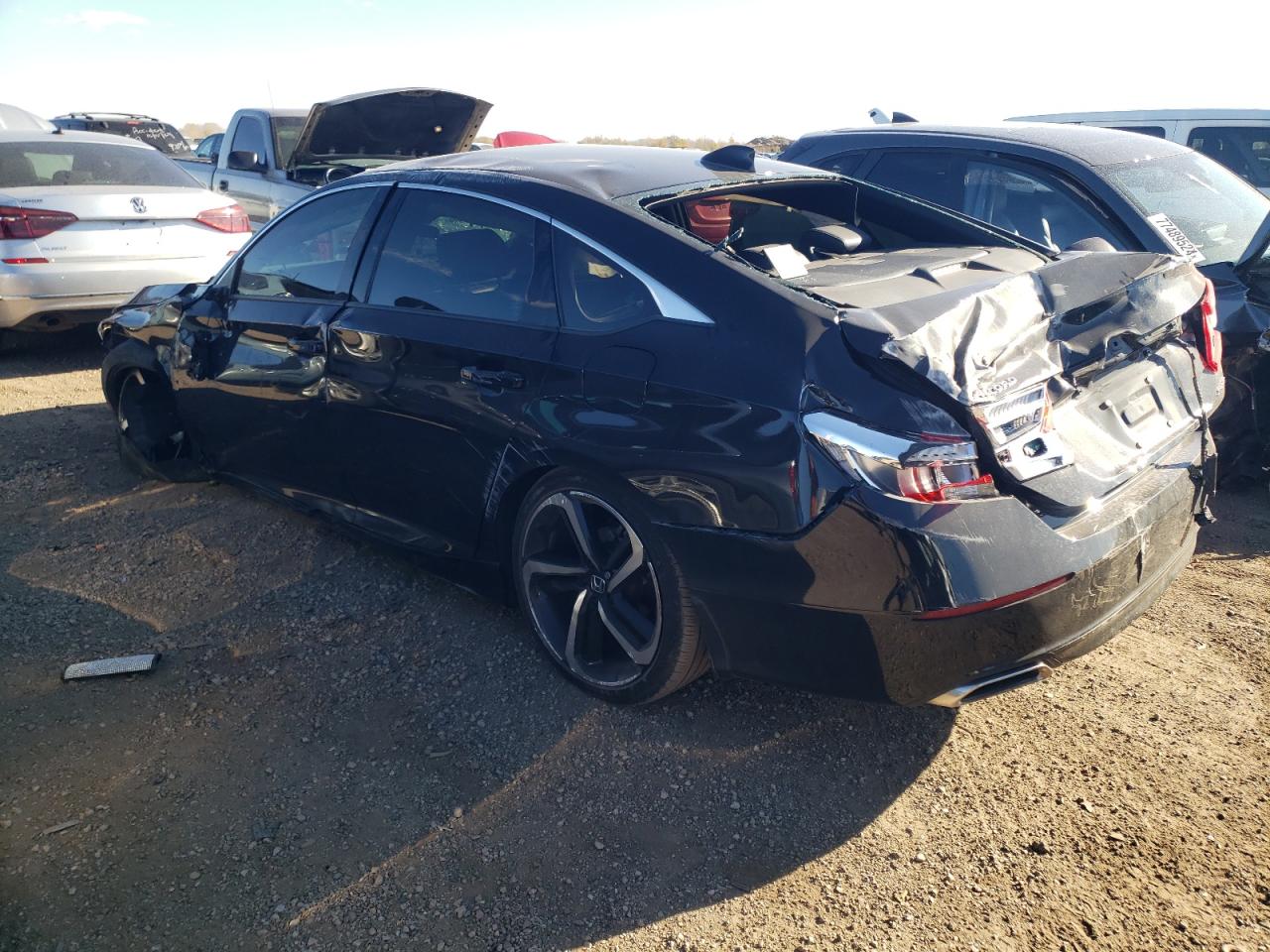 2020 Honda Accord VIN 1HGCV1F3XLA109409 Copart auction photo, rollover damage thumbnail 2
