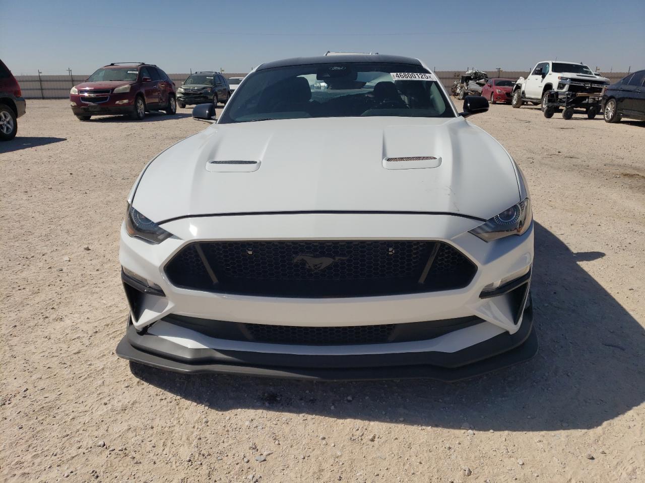 2022 Ford Mustang VIN 1FA6P8CF7N5140955 Copart auction photo, rear end / front end damage thumbnail 5