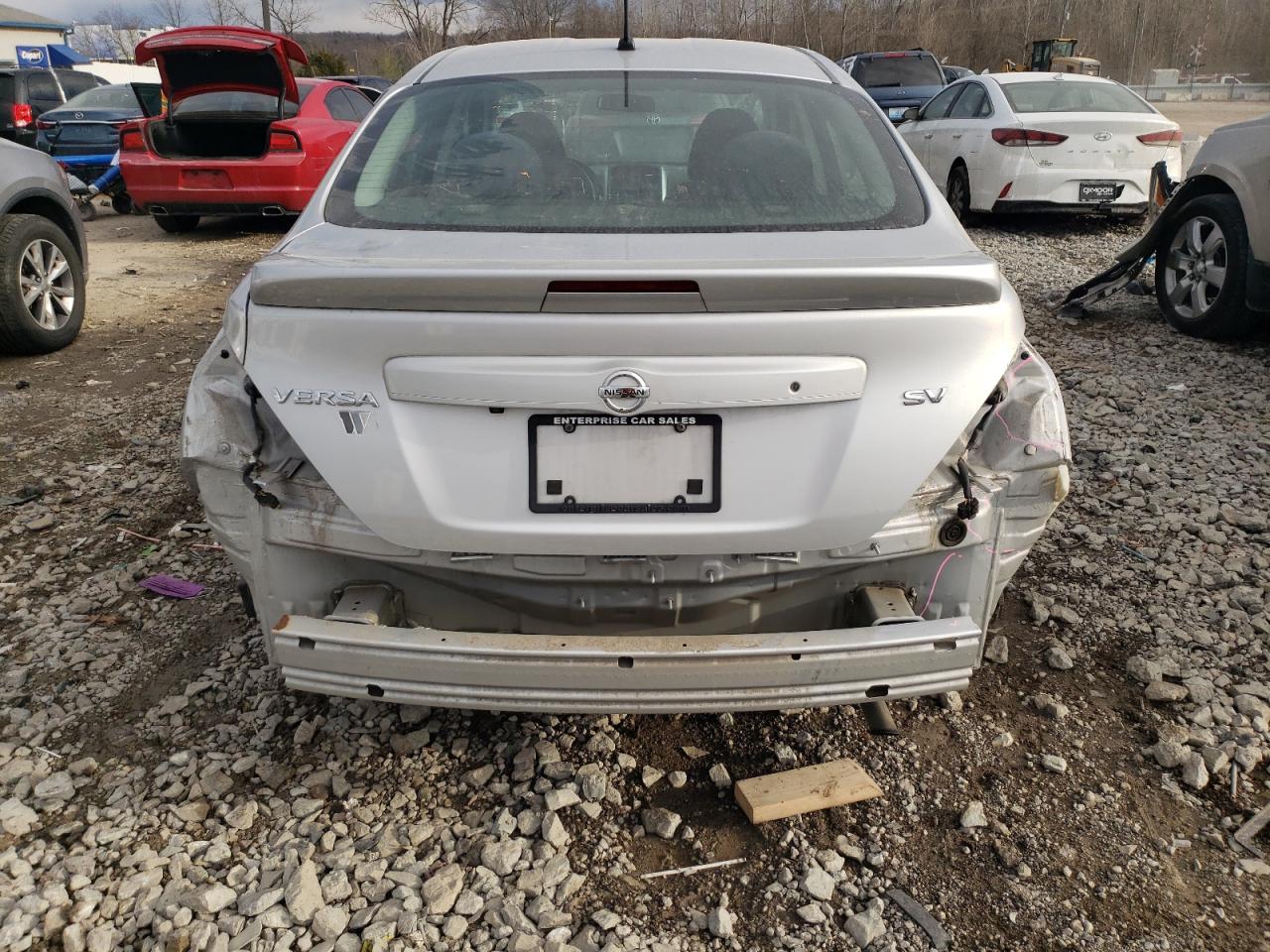 2019 Nissan Versa VIN 3N1CN7AP4KL843534 Copart auction photo, side / rear end damage thumbnail 6