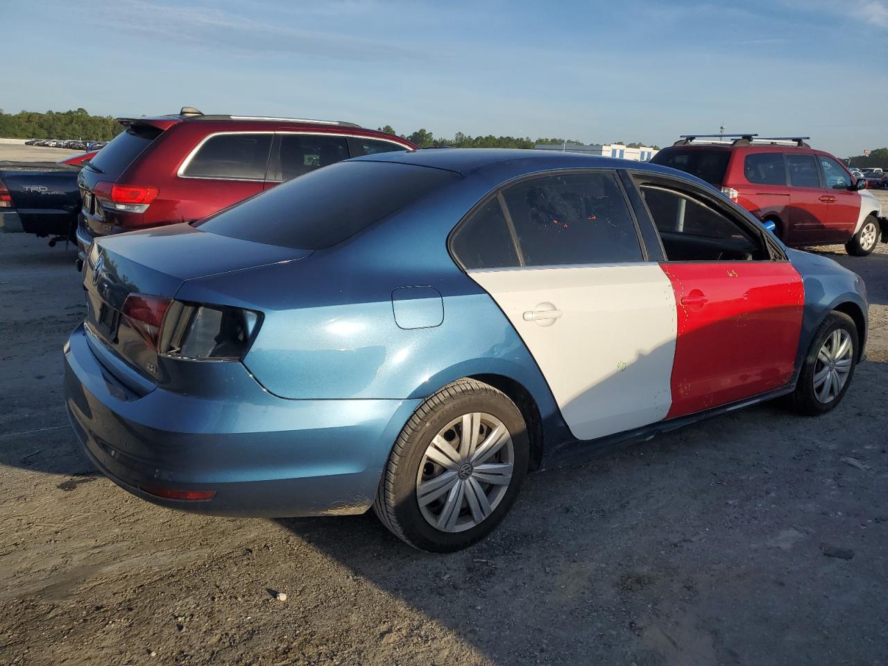 2017 Volkswagen Jetta VIN 3VW2B7AJ7HM408133 Copart auction photo, side damage thumbnail 3