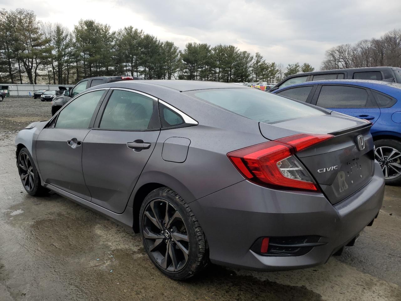 2019 Honda Civic VIN 2HGFC2F83KH502821 Copart auction photo, front end damage thumbnail 2