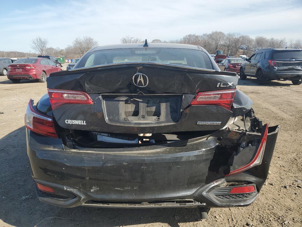 2018 Acura ILX VIN 19UDE2F43JA001830 Copart auction photo, rear end damage thumbnail 6