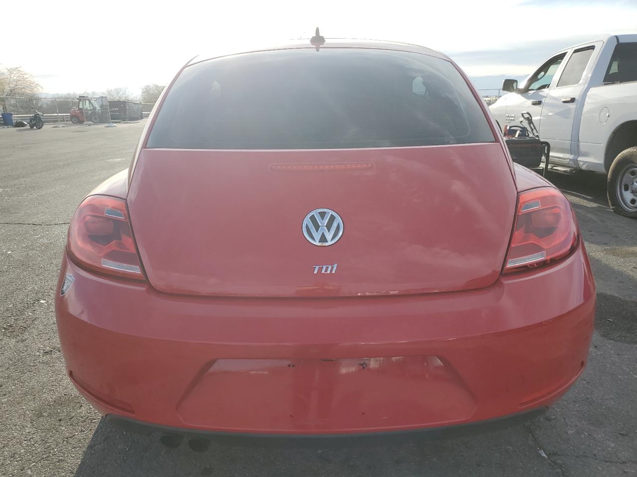 2014 Volkswagen Beetle VIN 3VWJL7AT3EM616287 Copart auction photo, front end damage thumbnail 6