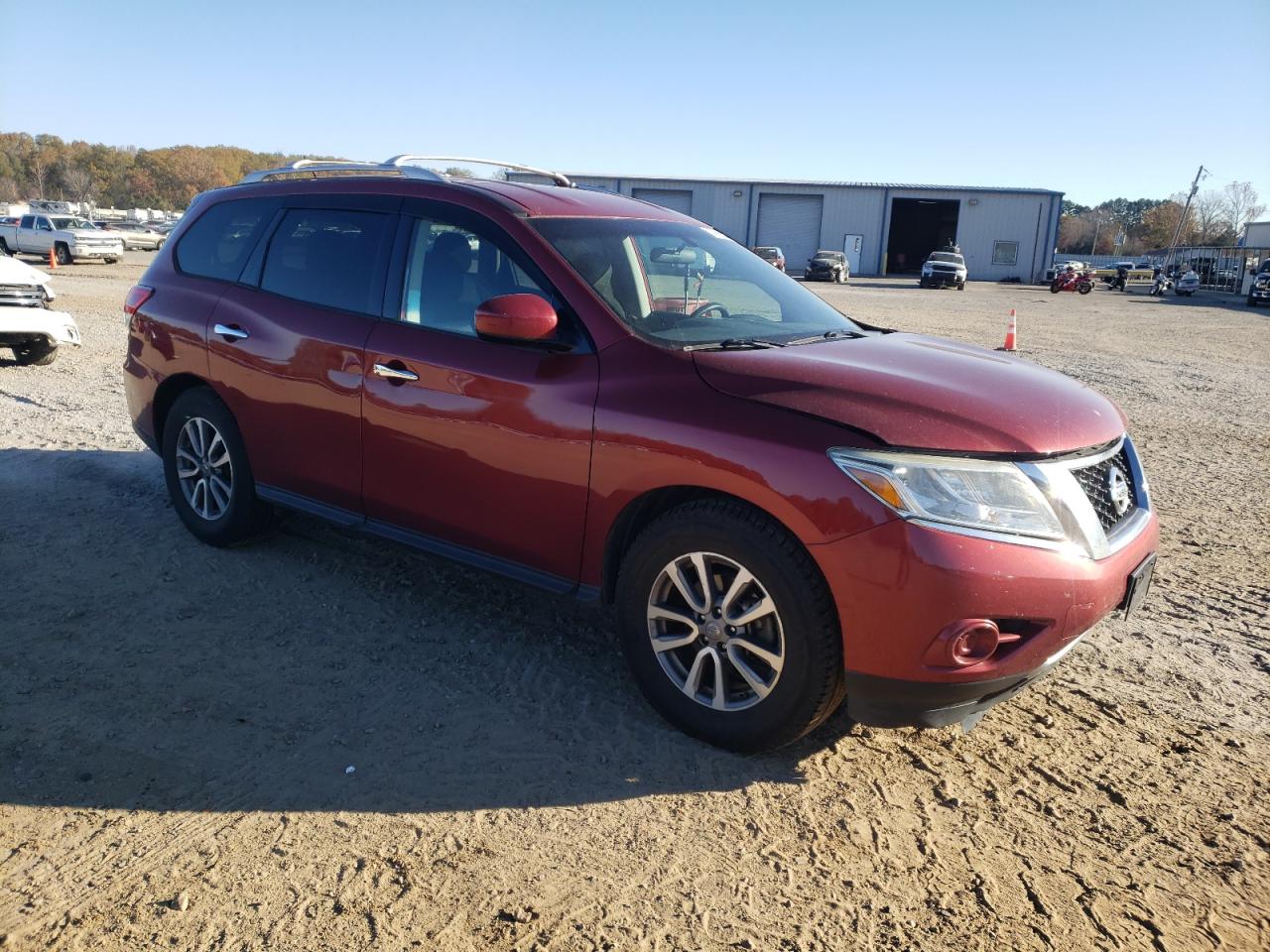 2016 Nissan Pathfinder VIN 5N1AR2MN0GC618080 Copart auction photo, side / minor dent/scratches damage thumbnail 4