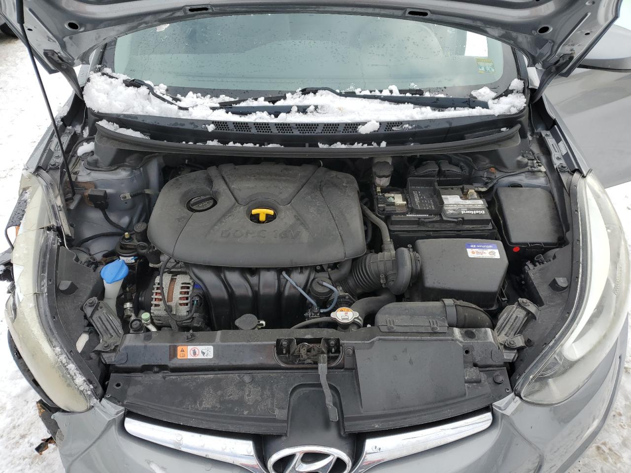 2015 Hyundai Elantra VIN KMHDH4AE8FU456644 Copart auction photo, front end damage thumbnail 11