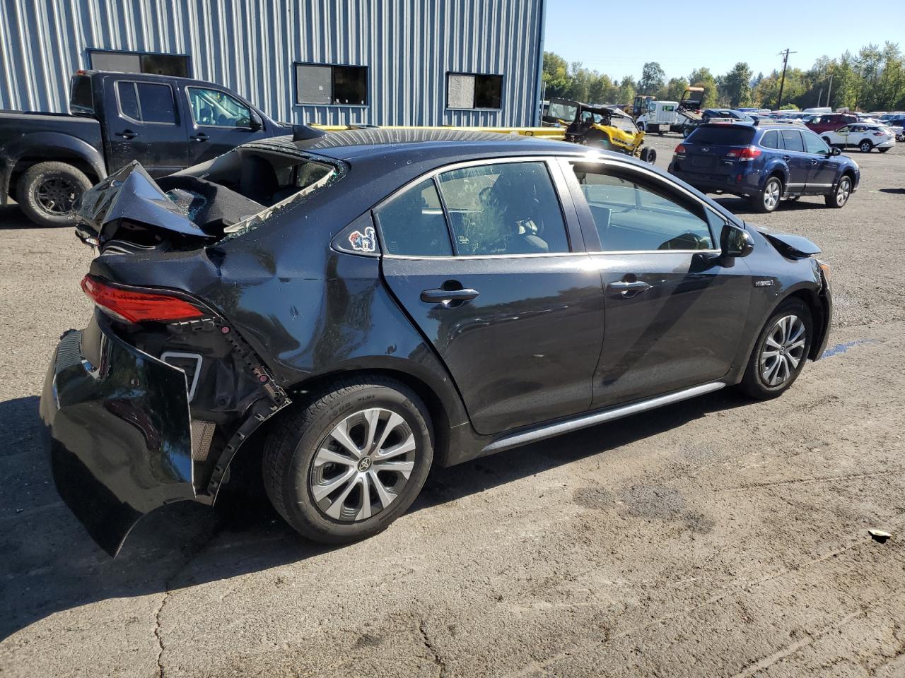 2021 Toyota Corolla VIN JTDEAMDE1MJ022945 Copart auction photo, front end / rear end damage thumbnail 3