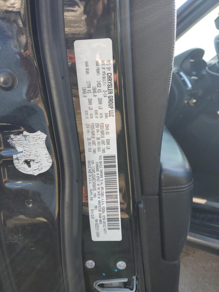 2014 Dodge Durango VIN 1C4RDJDG0EC450035 Copart auction photo, front end damage thumbnail 13
