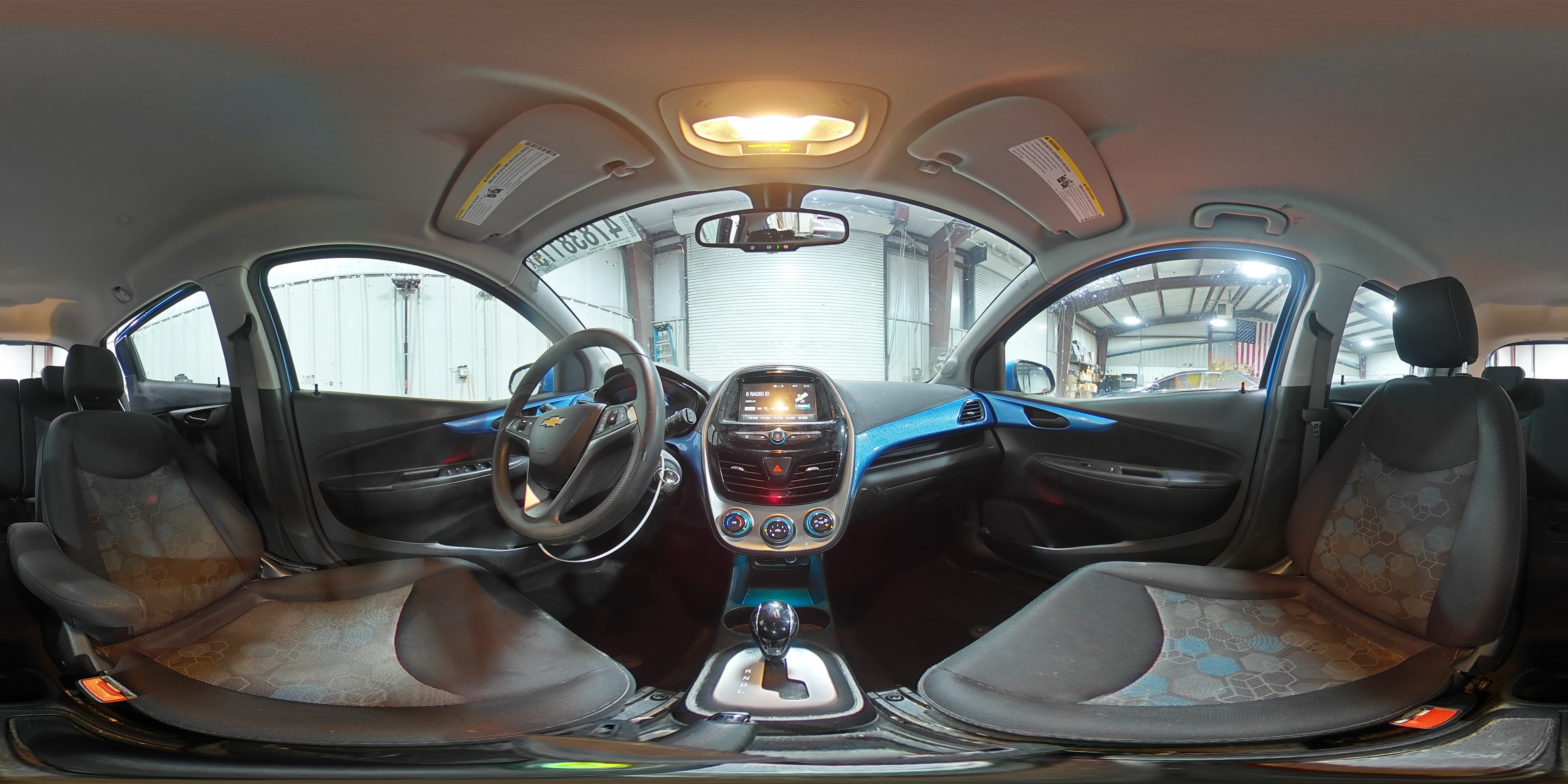 2017 Chevrolet Spark VIN KL8CD6SAXHC731371 Copart auction photo, hail / rear end damage thumbnail 14