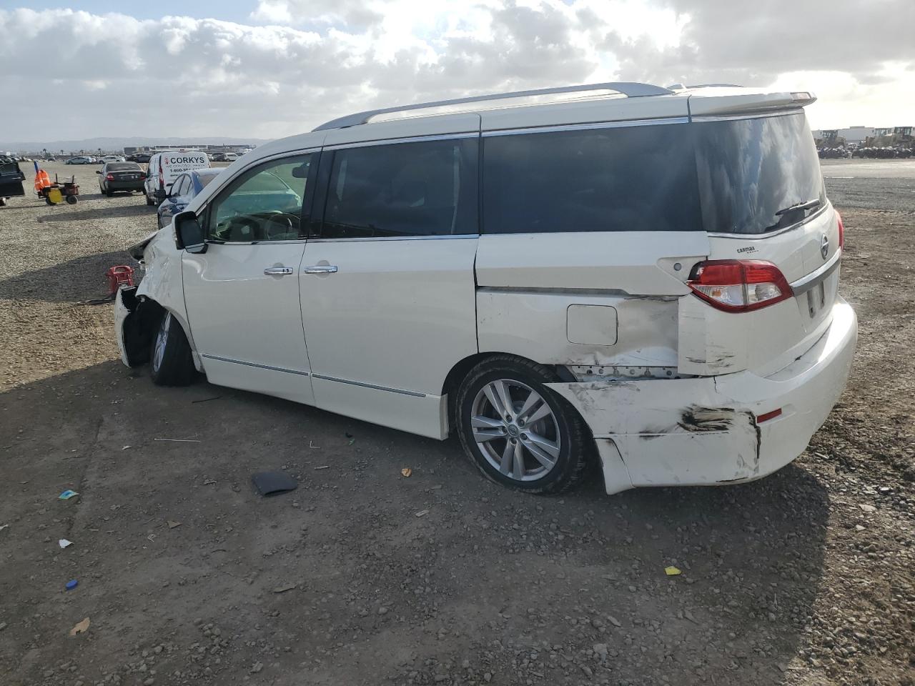 2015 Nissan Quest VIN JN8AE2KP7F9131303 Copart auction photo, all over damage thumbnail 2