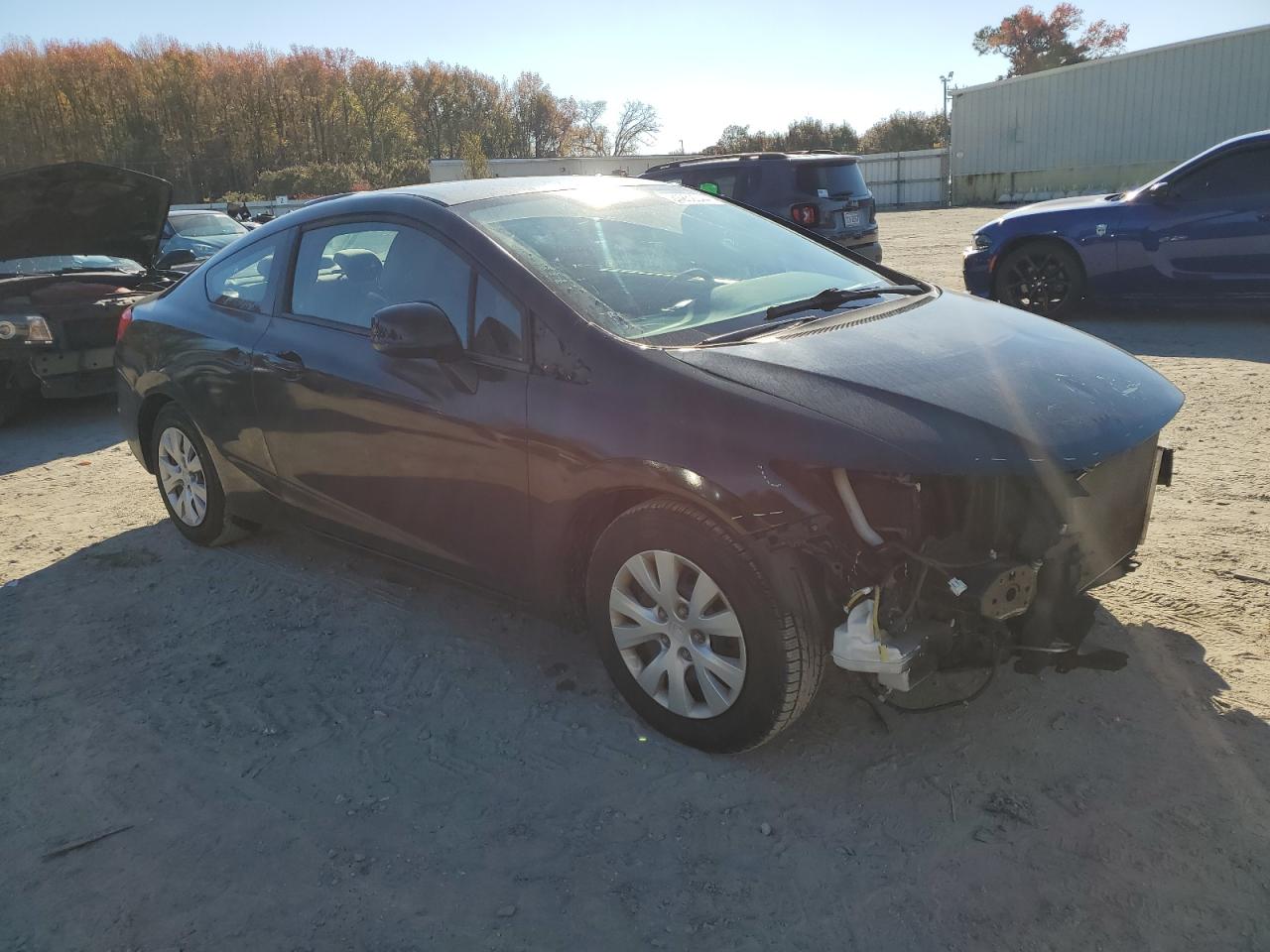 2012 Honda Civic VIN 2HGFG3B54CH546785 Copart auction photo, front end / front end damage thumbnail 4