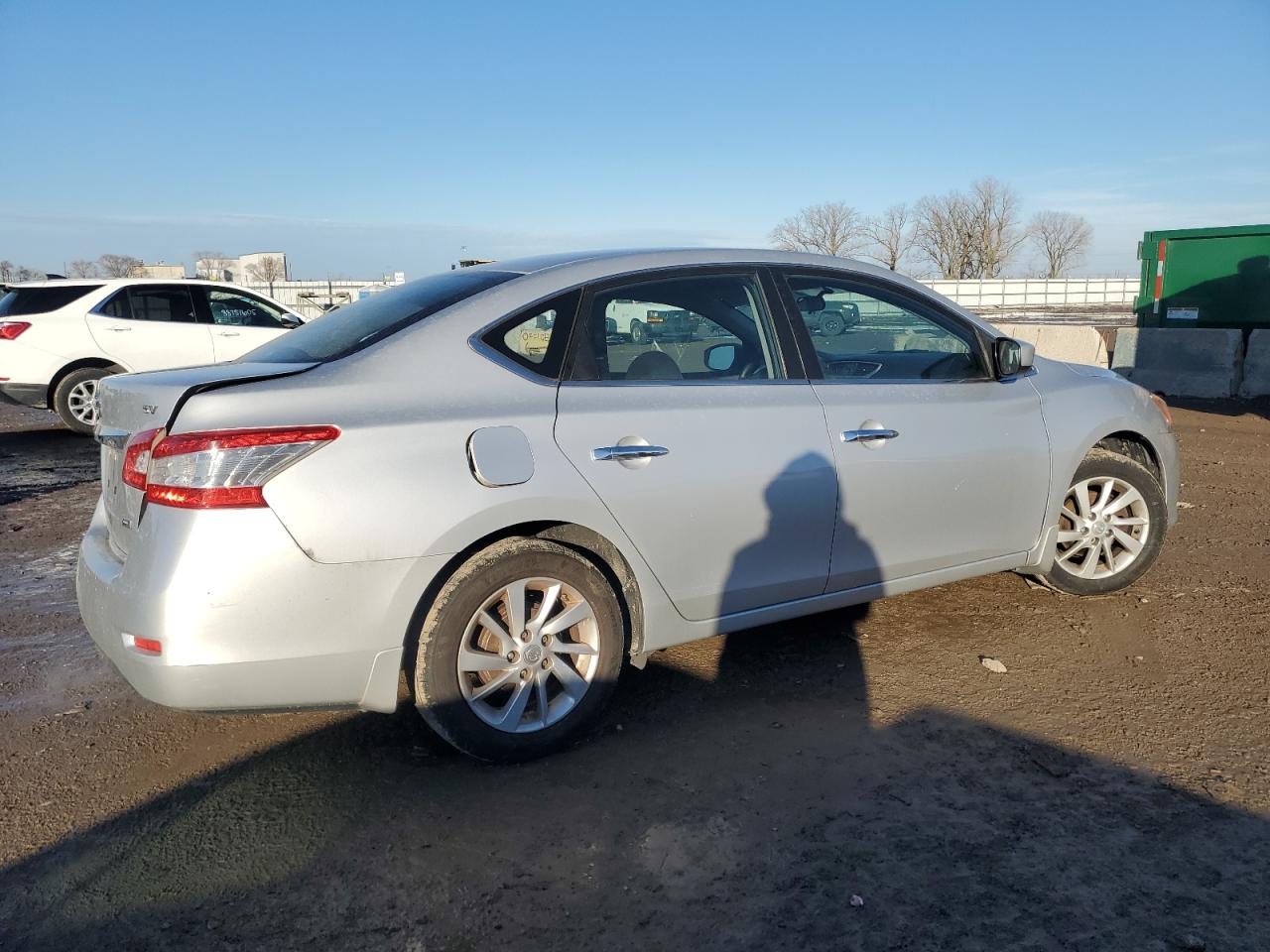 2013 Nissan Sentra VIN 3N1AB7AP9DL642554 Copart auction photo, rear end damage thumbnail 3