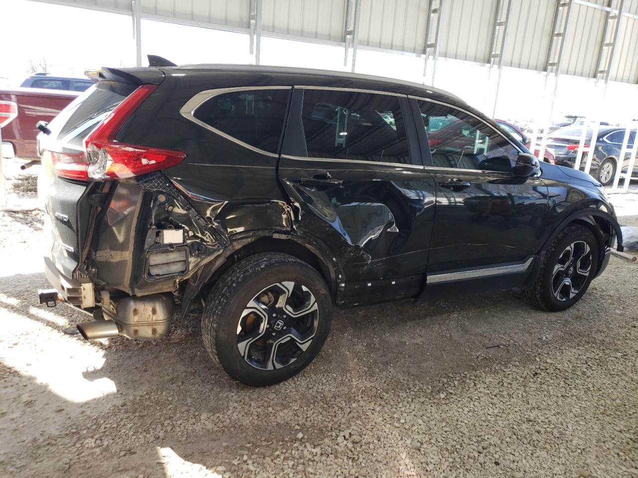 2018 Honda CR-V VIN 7FARW2H99JE040766 Copart auction photo, rear end / front end damage thumbnail 3