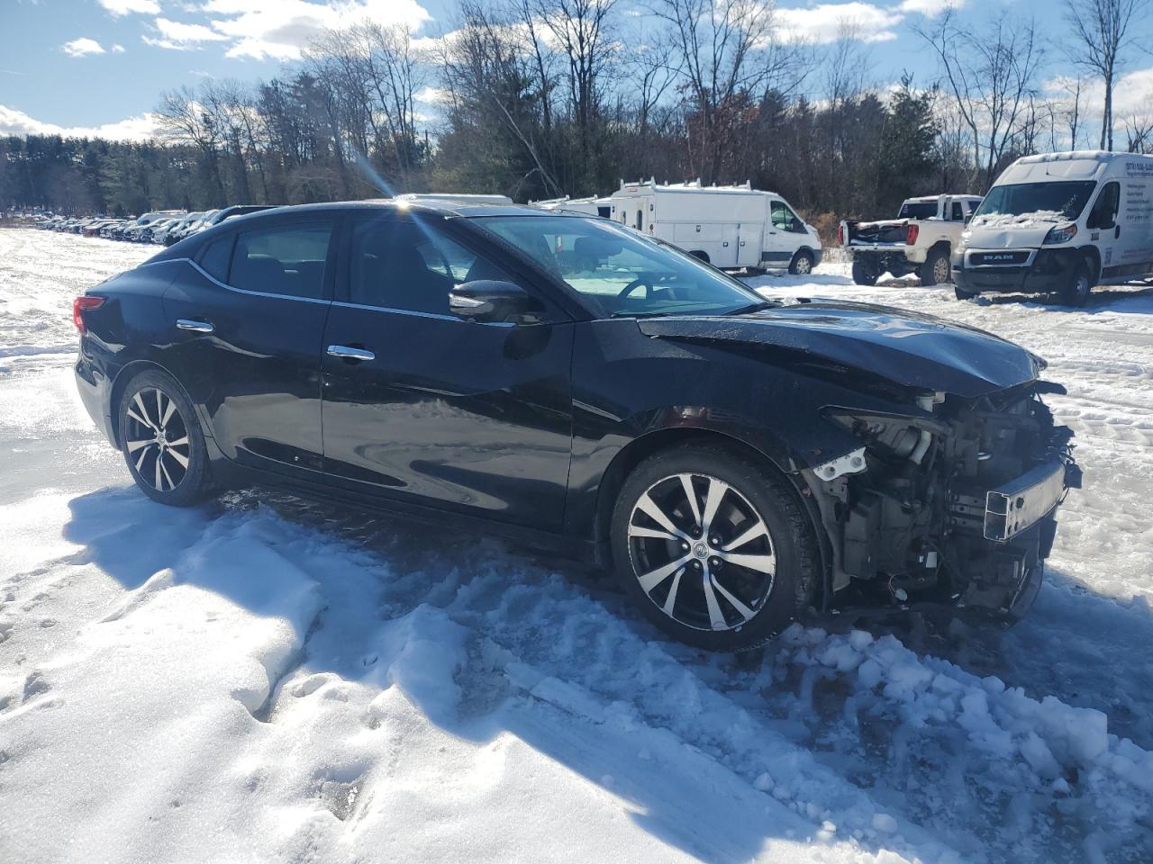 2017 Nissan Maxima VIN 1N4AA6APXHC455213 Copart auction photo, frame damage / front end damage thumbnail 4
