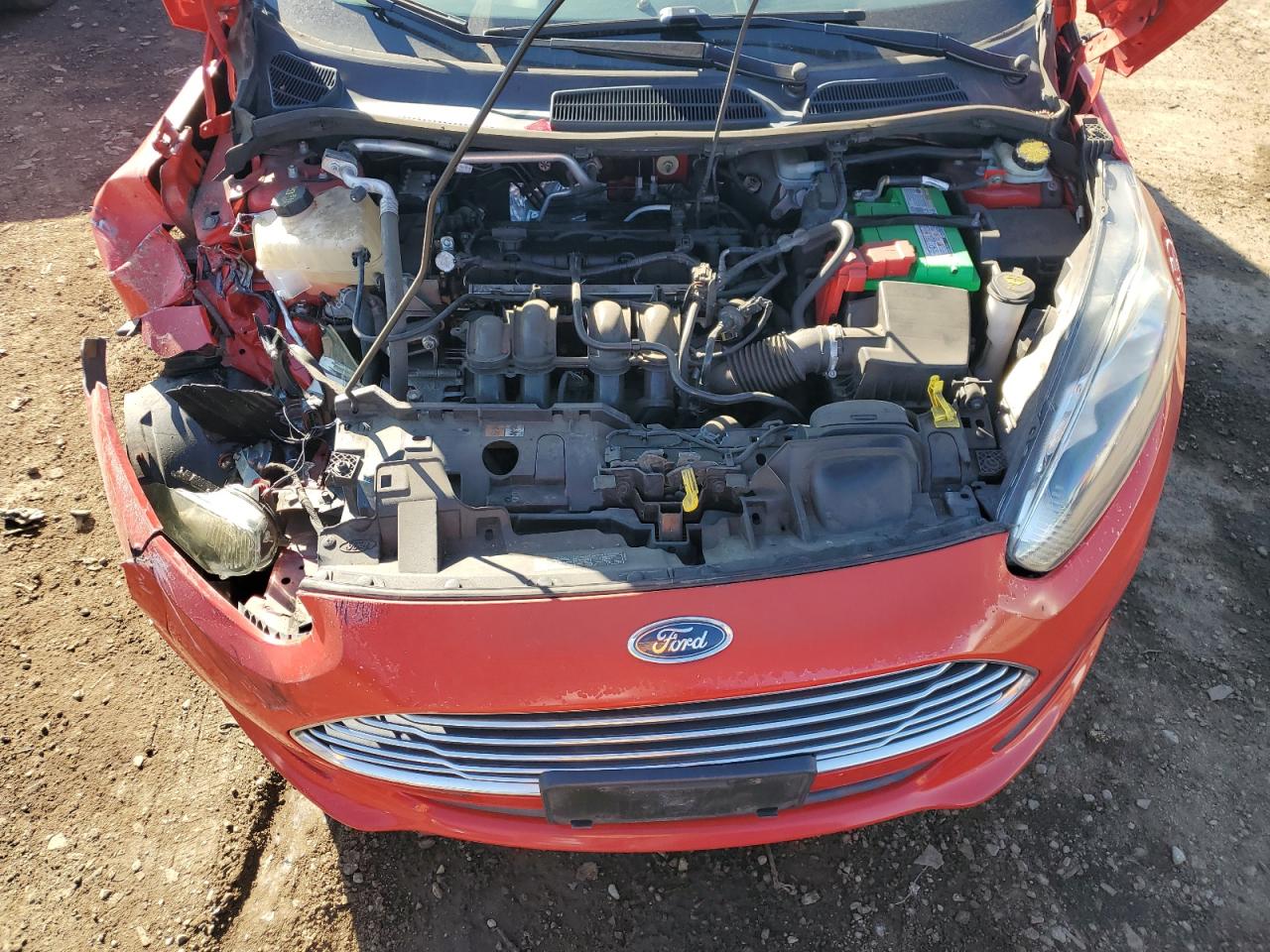 2015 Ford Fiesta VIN 3FADP4EJ5FM225290 Copart auction photo, front end damage thumbnail 11