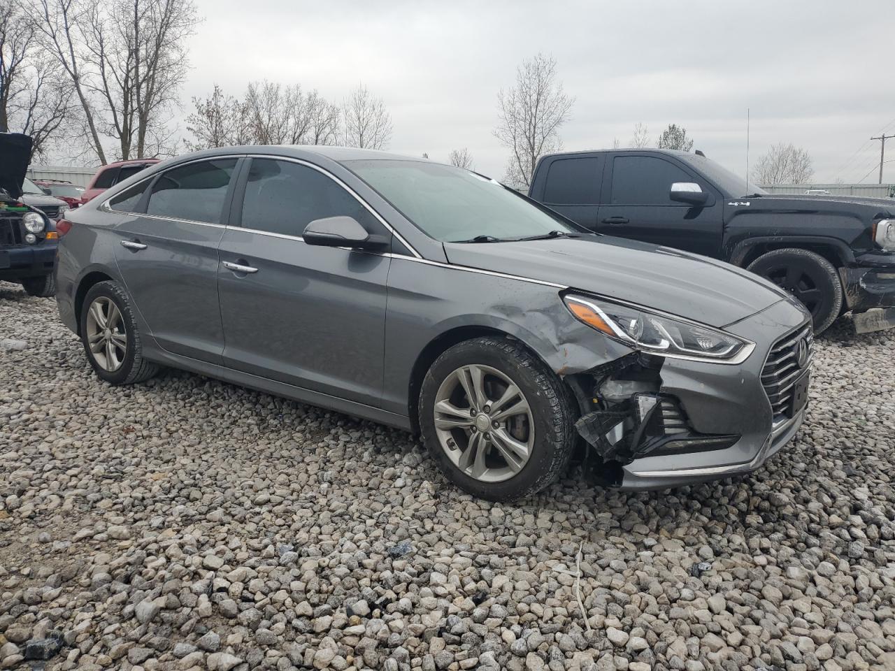 2018 Hyundai Sonata VIN 5NPE34AF7JH638810 Copart auction photo, front end damage thumbnail 4