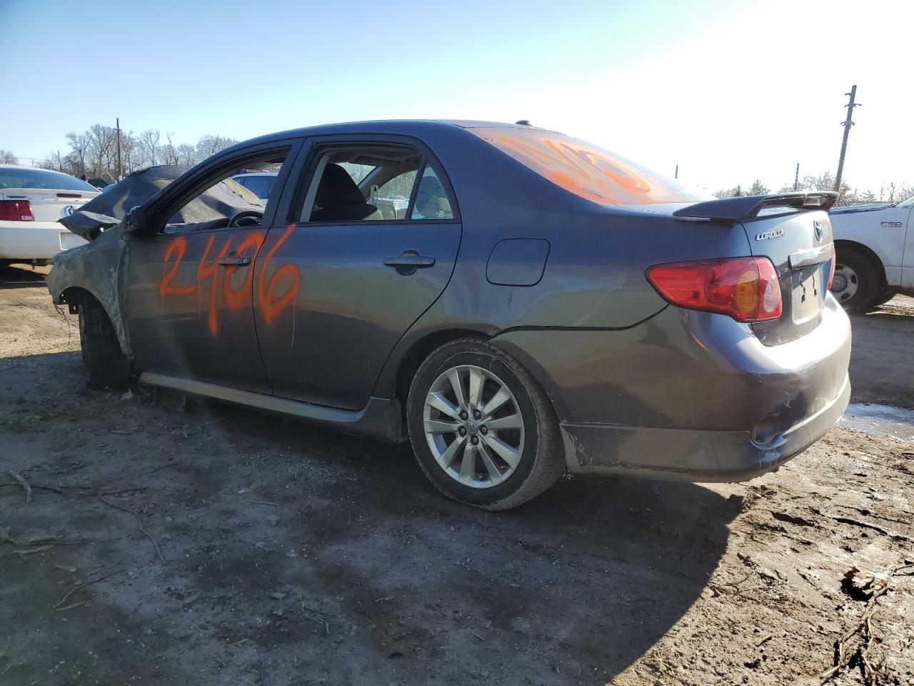2010 Toyota Corolla VIN 1NXBU4EEXAZ344062 Copart auction photo, burn / burn - engine damage thumbnail 2