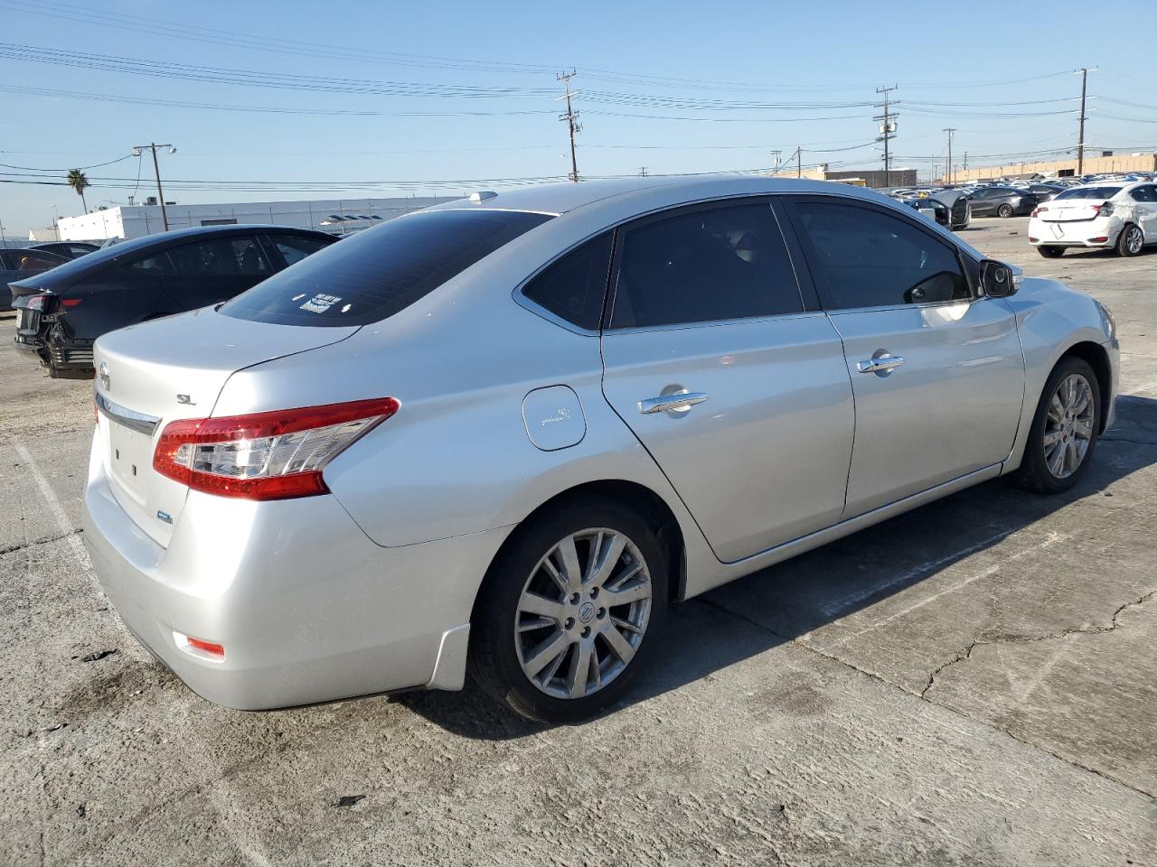 2013 Nissan Sentra VIN 3N1AB7AP2DL780095 Copart auction photo, front end / side damage thumbnail 3