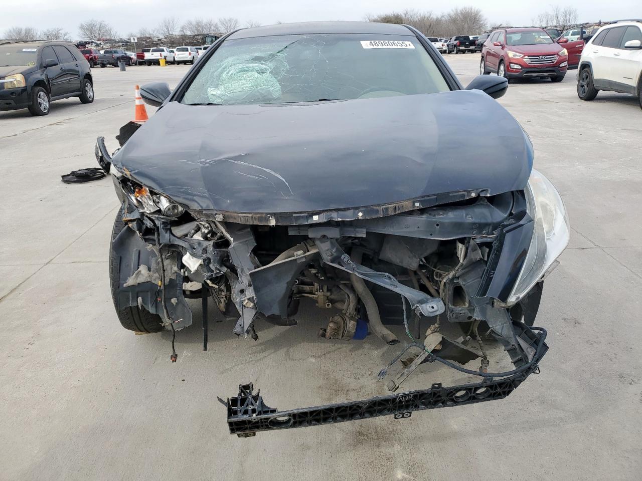 2013 Hyundai Sonata VIN 5NPEB4AC5DH803346 Copart auction photo, front end / hail damage thumbnail 5