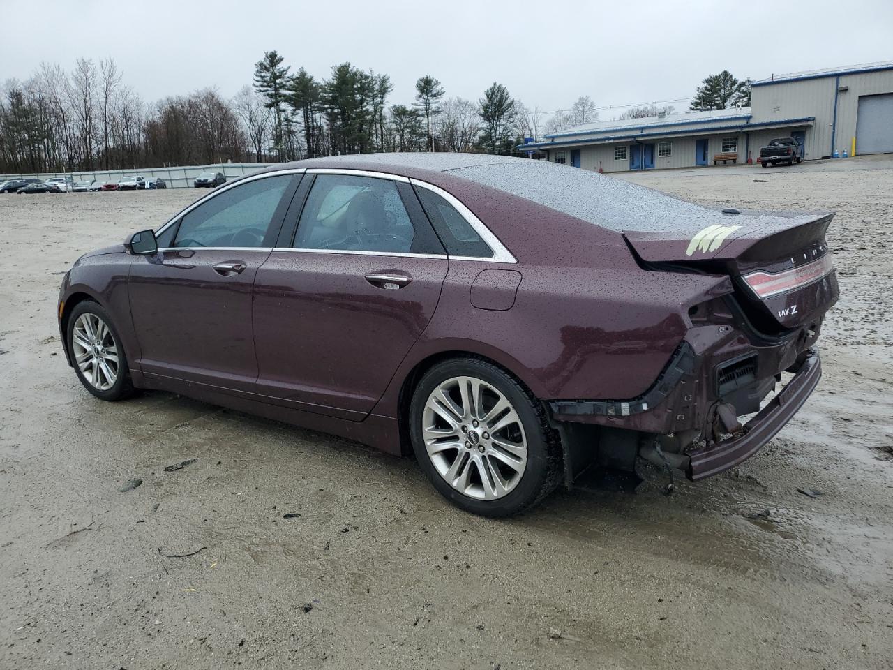 2013 Lincoln MKZ VIN 3LN6L2G96DR822739 Copart auction photo, rear end / water/flood damage thumbnail 2