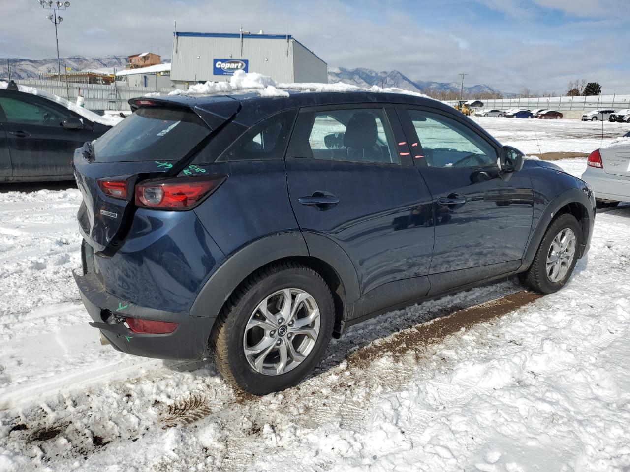 2021 Mazda CX-3 VIN JM1DKFB74M1513695 Copart auction photo, rear end / front end damage thumbnail 3