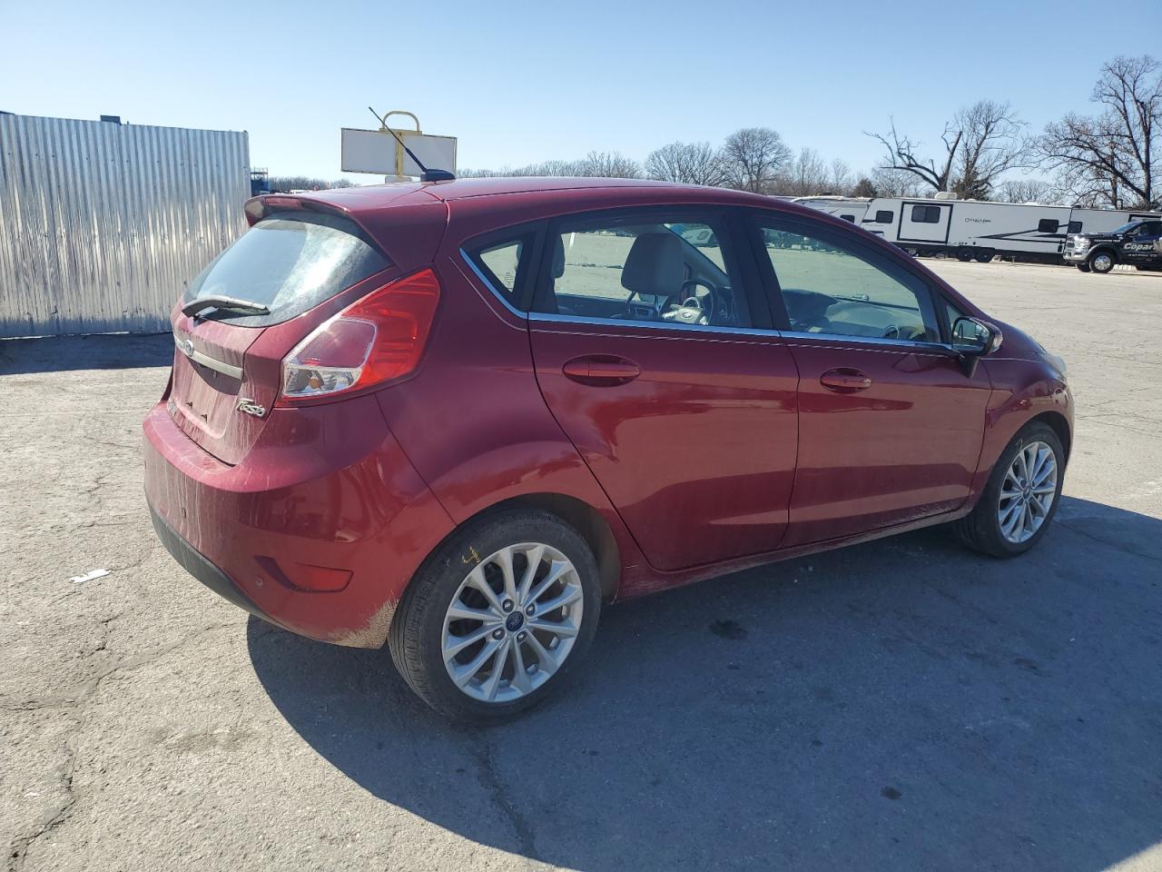 2017 Ford Fiesta VIN 3FADP4FJ2HM136178 Copart auction photo, front end / hail damage thumbnail 3