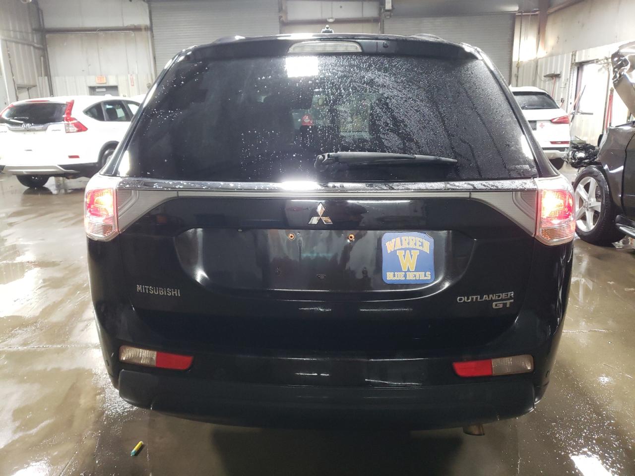 2014 Mitsubishi Outlander VIN JA4JZ4AX3EZ005753 Copart auction photo, side / front end damage thumbnail 6