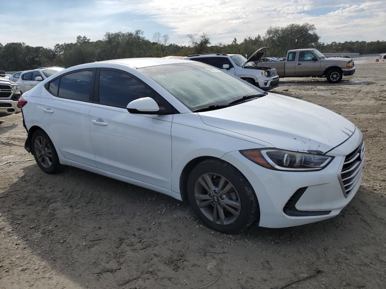 2018 Hyundai Elantra VIN 5NPD84LF9JH234174 Copart auction photo, rear end damage thumbnail 4
