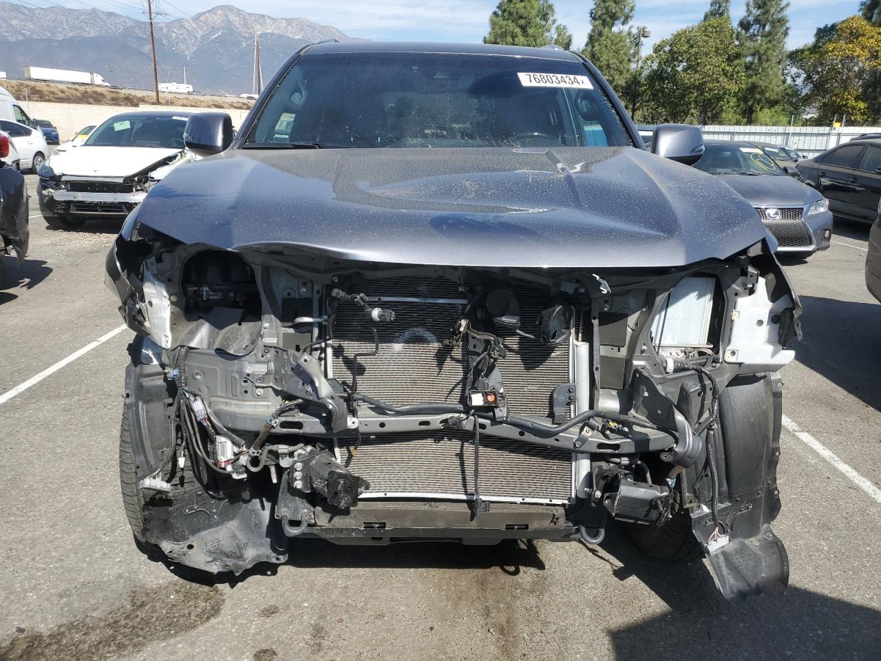 2021 Lexus GX VIN JTJAM7BX5M5300392 Copart auction photo, front end / side damage thumbnail 5