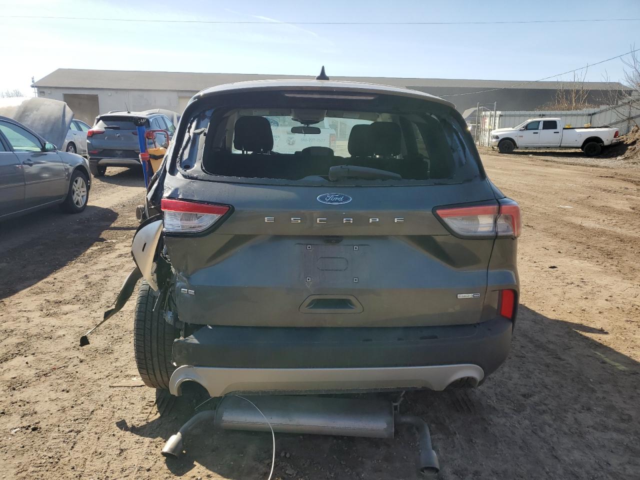 2020 Ford Escape VIN 1FMCU9G67LUB40488 Copart auction photo, rear end / side damage thumbnail 6
