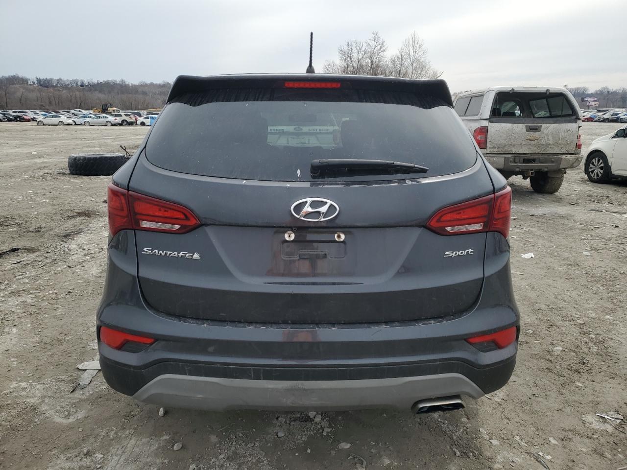 2018 Hyundai Santa Fe VIN 5XYZT3LB3JG572995 Copart auction photo, side damage thumbnail 6
