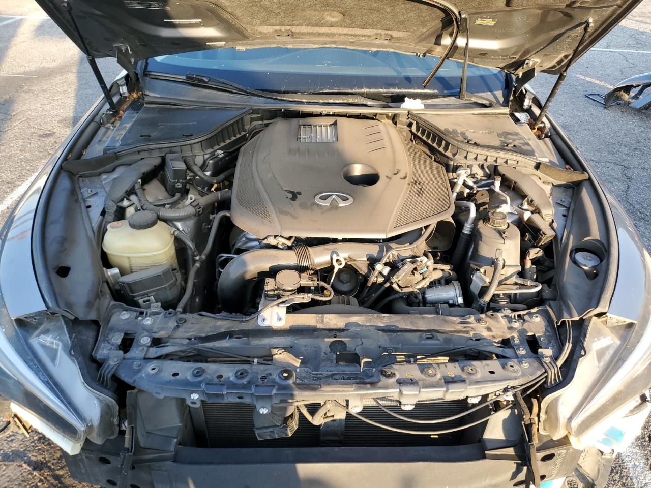 2018 Infiniti Q50 VIN JN1CV7AP8JM240154 Copart auction photo, front end damage thumbnail 12