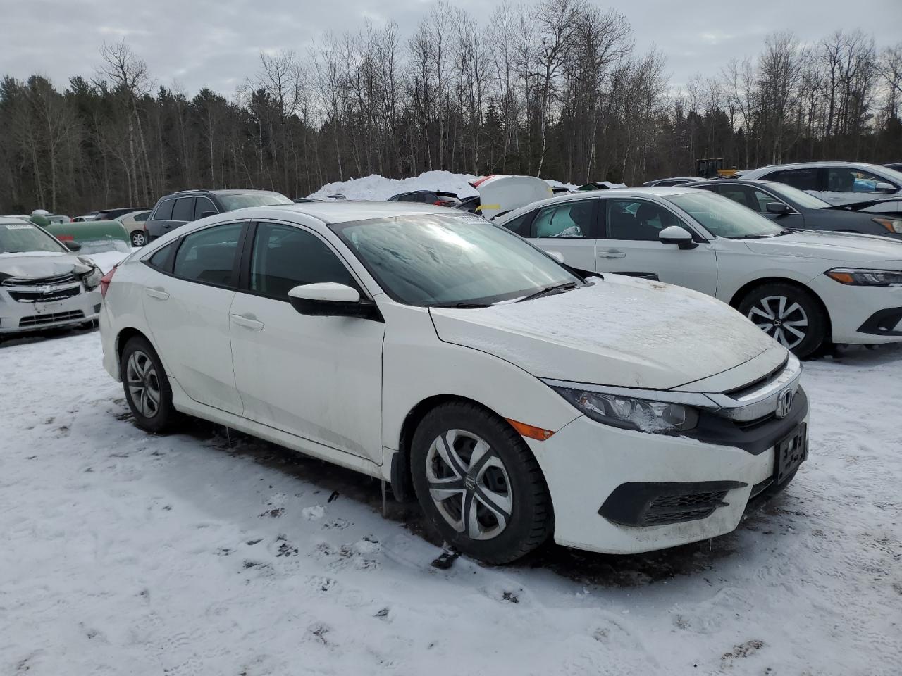 2017 Honda Civic VIN 2HGFC2F57HH036681 Copart auction photo, front end / rear end damage thumbnail 4