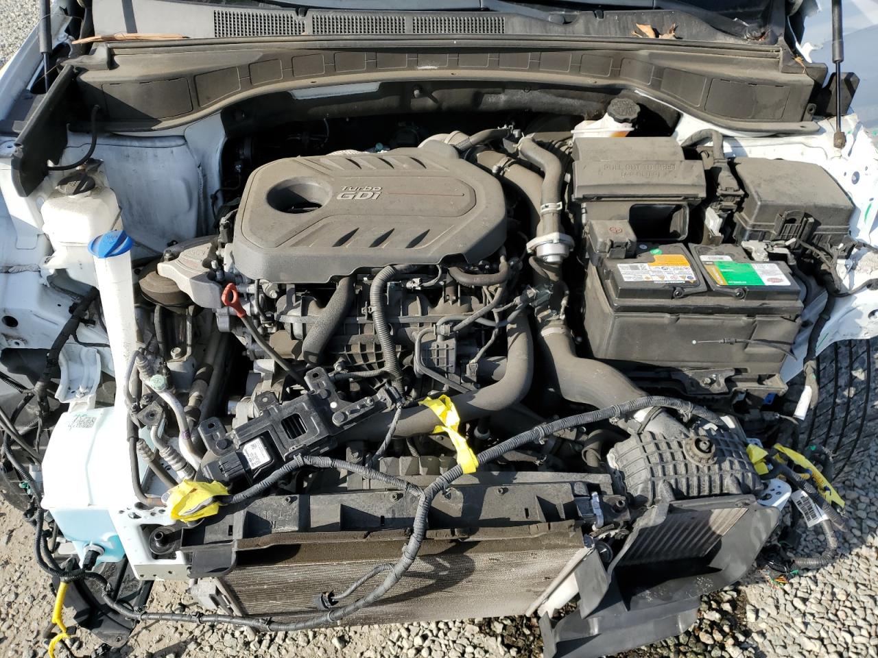 2018 Hyundai Santa Fe VIN 5XYZW4LAXJG536158 Copart auction photo, front end damage thumbnail 12